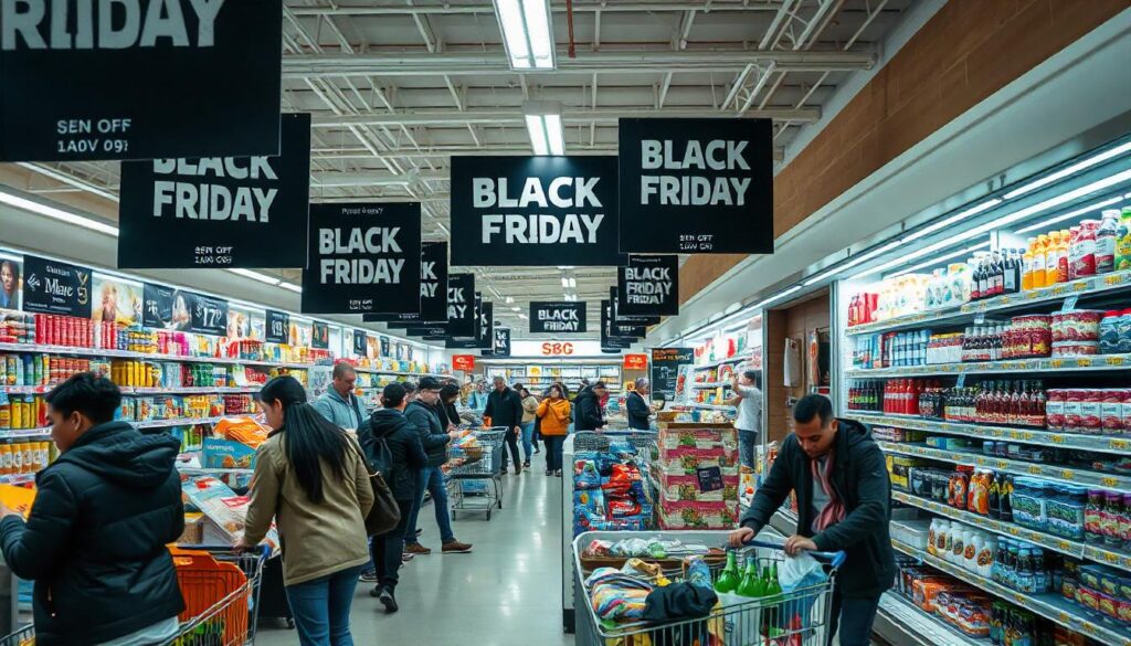 Black Friday nos supermercados.