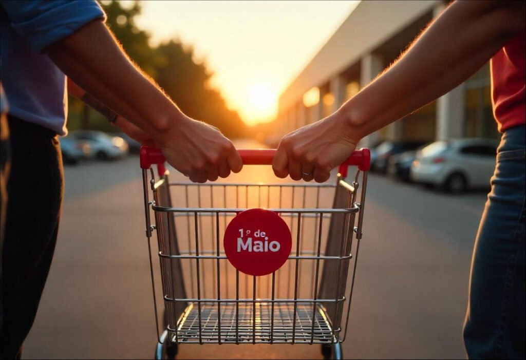1 de maio nos supermercados