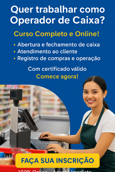 Curso operador de supermercado.