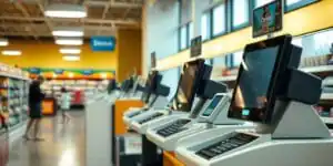 Caixa de Autoatendimento nos Supermercados: Uma Ameaça aos Empregos? Nos últimos anos, as caixas de autoatendimento tornaram-se comuns em supermercados, prometendo conveniência e rapidez nas compras.