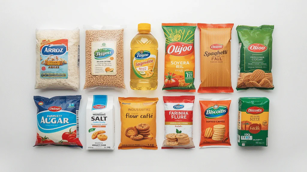 Top 10 produtos de mercearia mais vendidos.