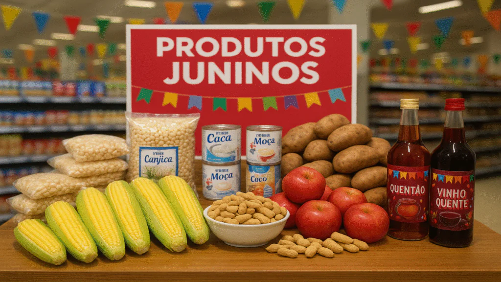 10 produtos de supermercado mais vendidos na festa junina