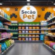 Produtos para pet nos supermercados.